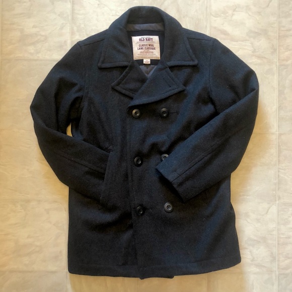 Old Navy Dark Gray Wool Coat - Picture 3 of 8